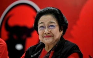 Ketua Umum  Peratuan Demokrasi (PDIP) Megawati Soekarno Putri Pimpin Upacara HUT RI Ke- 81