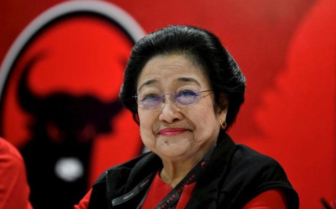 Ketua Umum  Peratuan Demokrasi (PDIP) Megawati Soekarno Putri Pimpin Upacara HUT RI Ke- 81